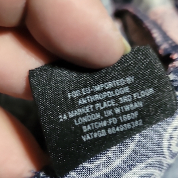 Anthropologie Lilka Navy and Red Patterned Romper - Picture 8 of 9